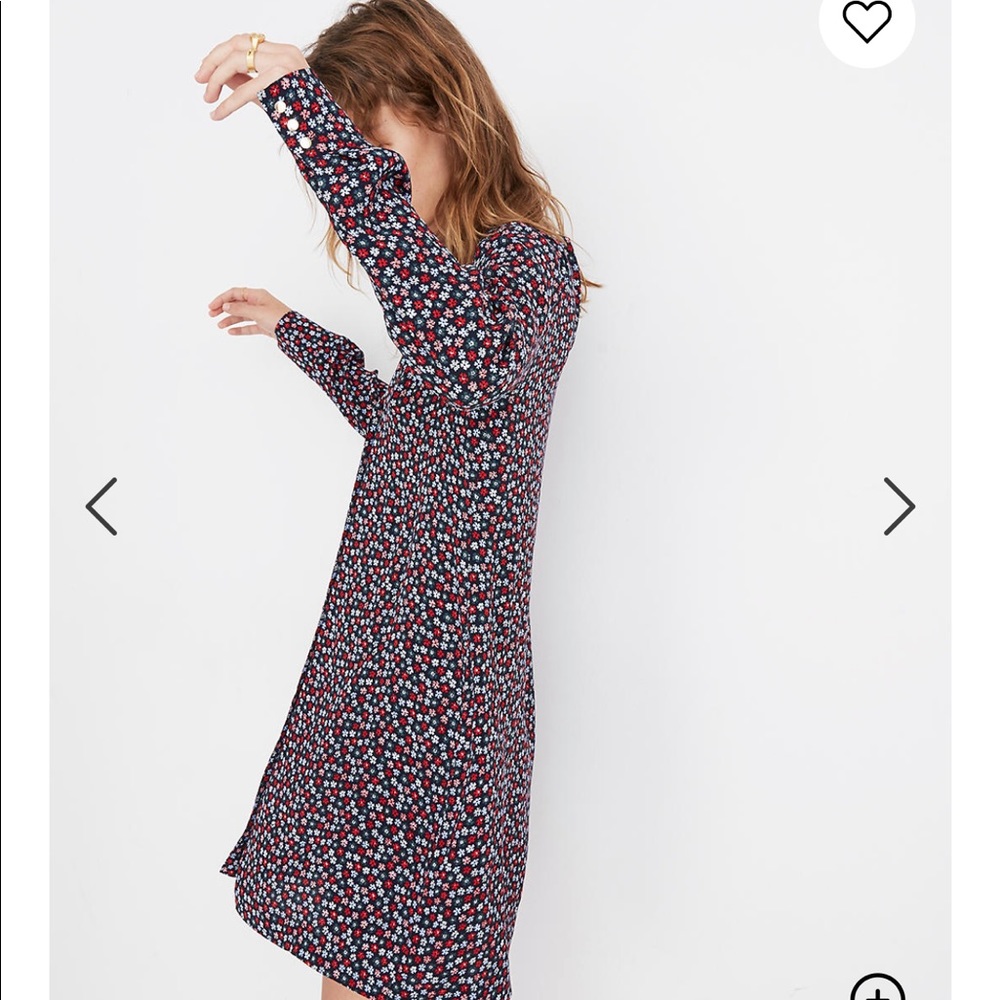Madewell button-front mini dress in petite blooms